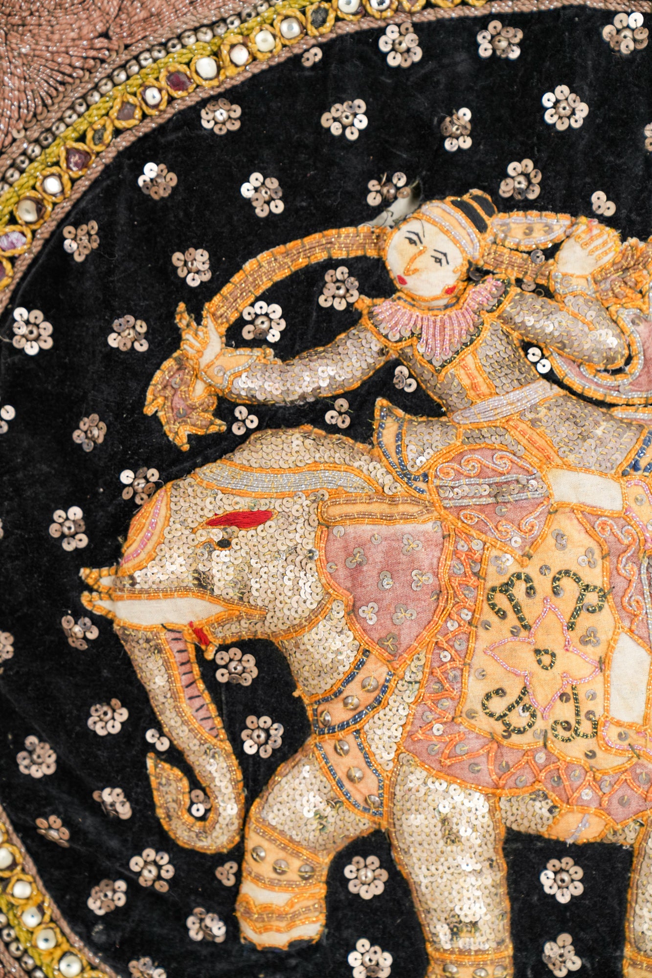 Vintage Kalaga elephant Tapestry 3'6" x 2'10"