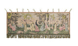 Vintage european loom Tapestry 4'6" x 1'7" (the dance)