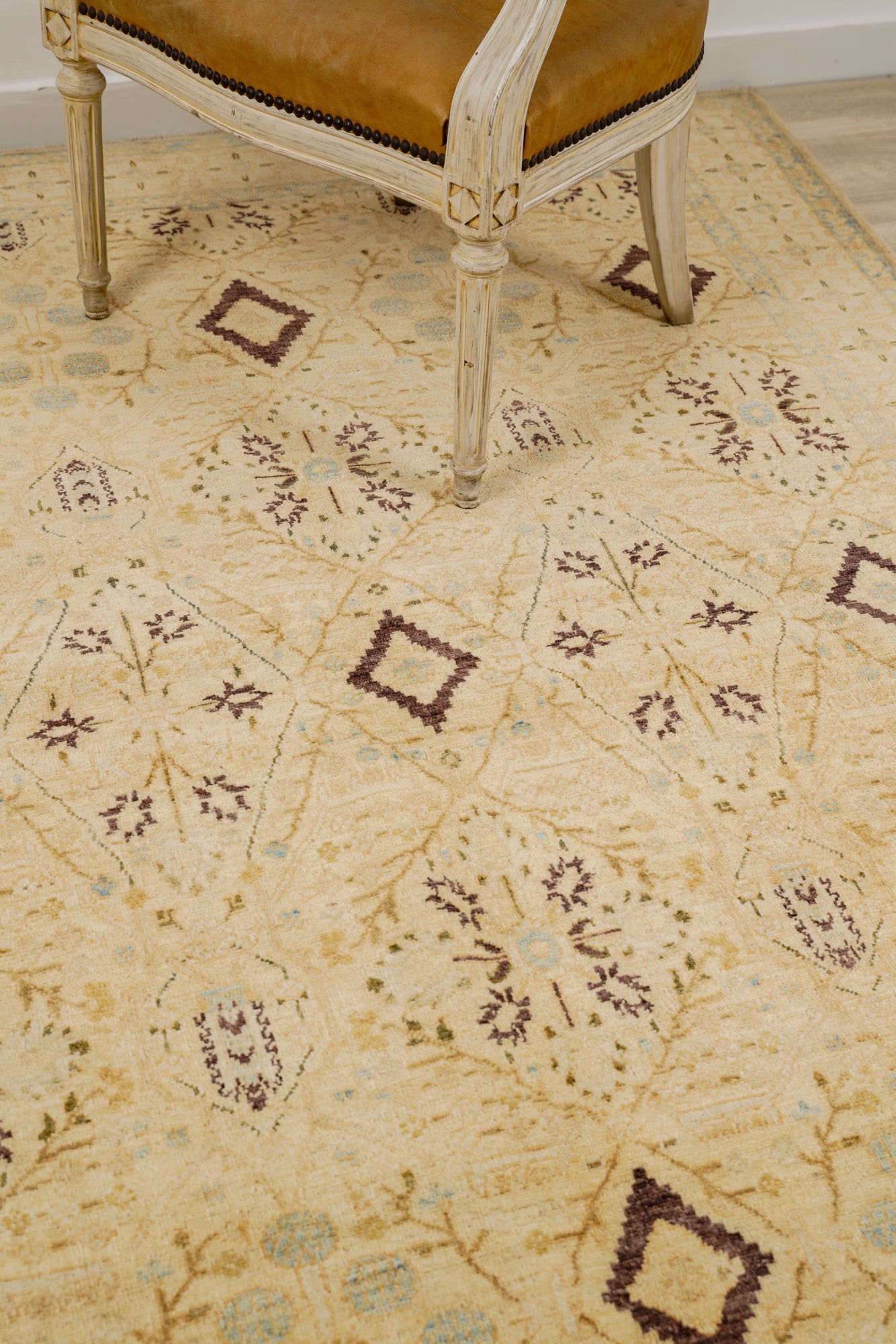 modern afghan jalili rug 8'1" x 5'7"