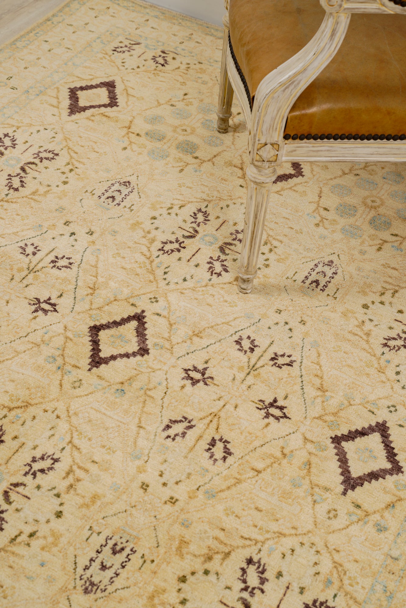 modern afghan jalili rug 8'1" x 5'7"