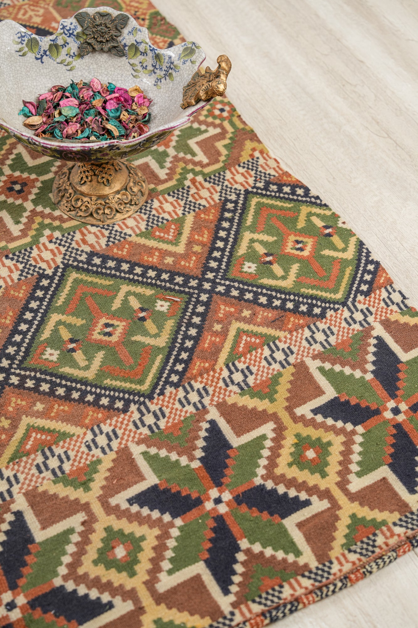 Vintage Swedish Textile 6'10" x 2'4"