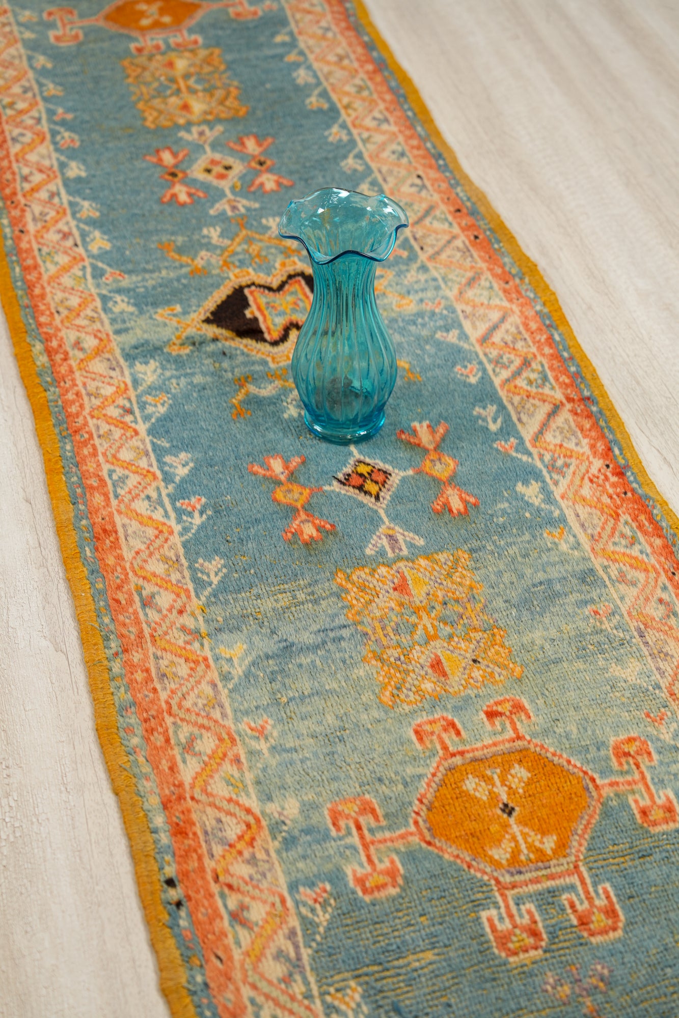 Vintage Moroccan Runner Rug 8'10" x 2'