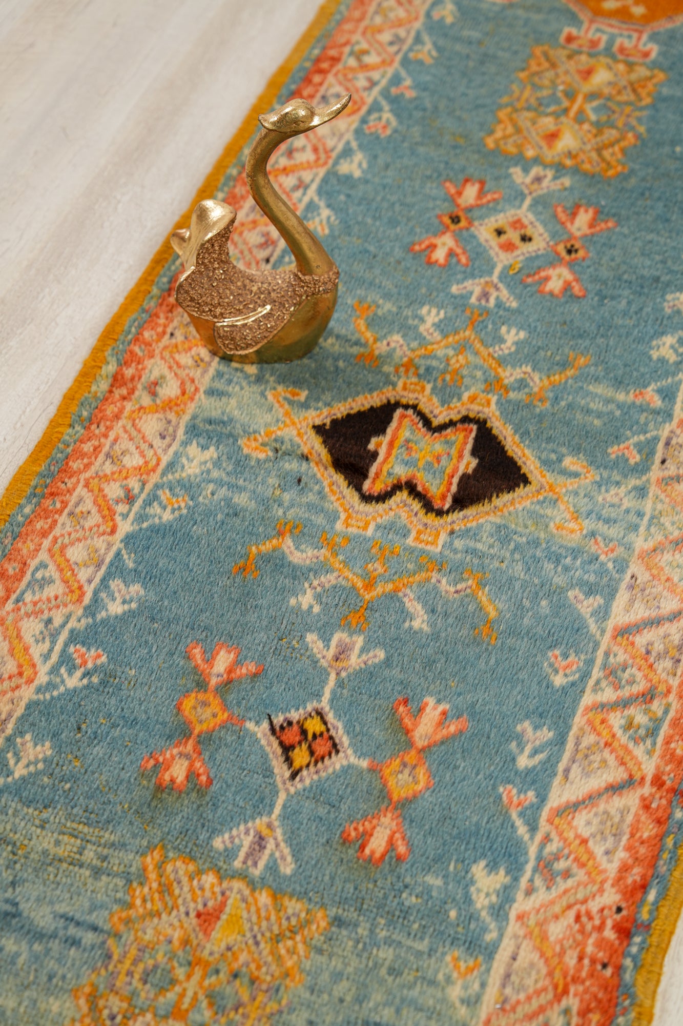 Vintage Moroccan Runner Rug 8'10" x 2'