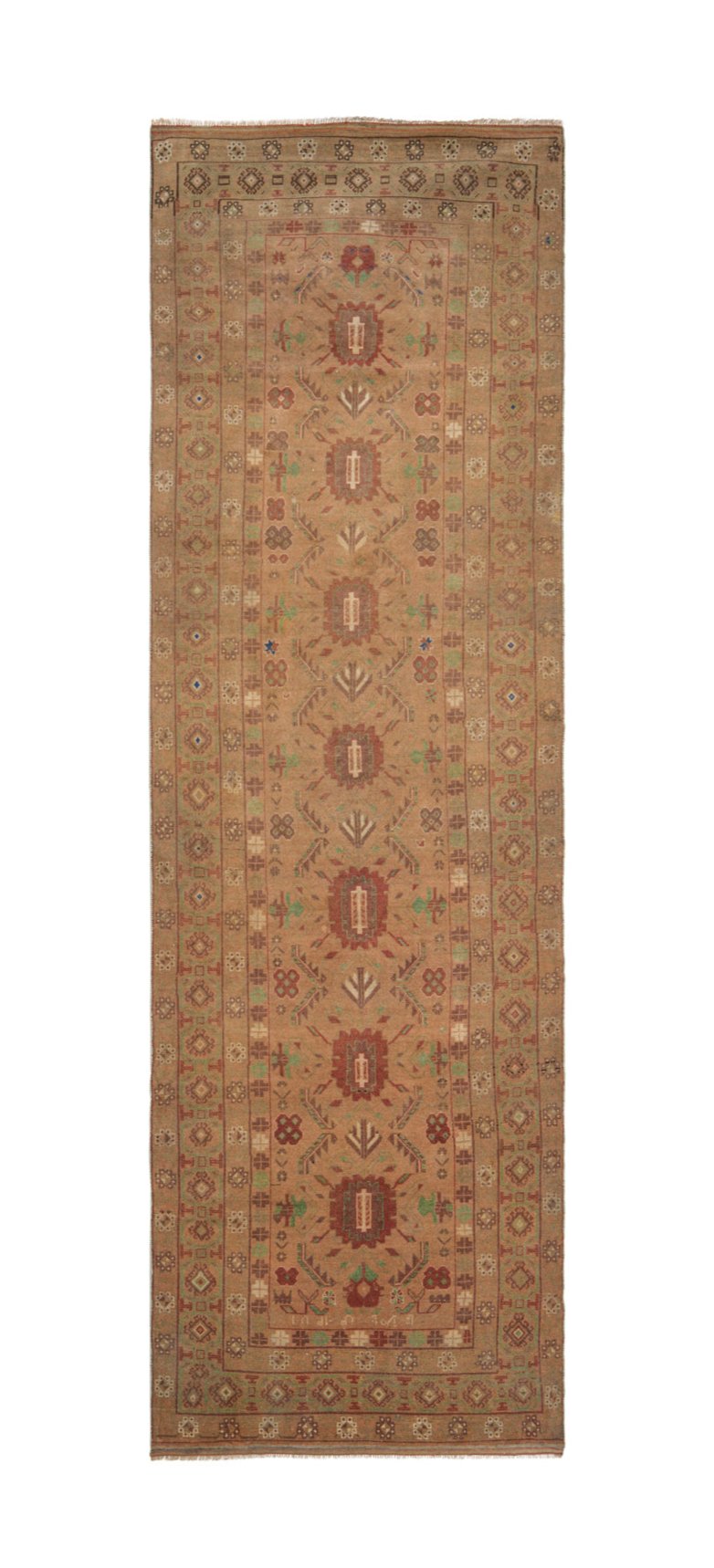 Vintage Baloch Hallway Rug 14' X 4'6"