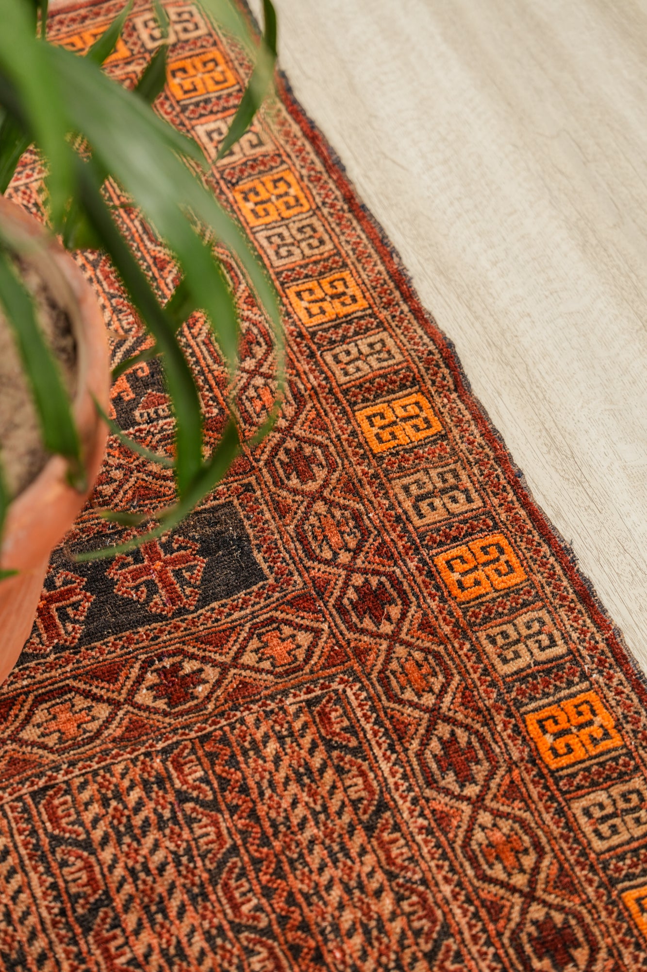 Vintage Balouch Rug 4'3" x 3'3"