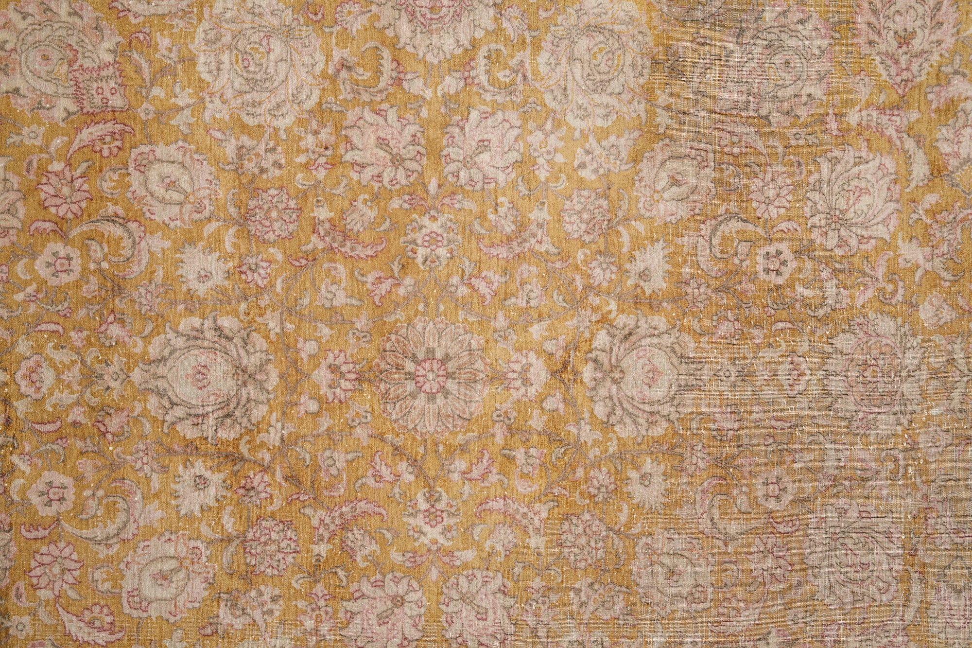Vintage Kashmiri Floral Silk RUG 11' X 8'