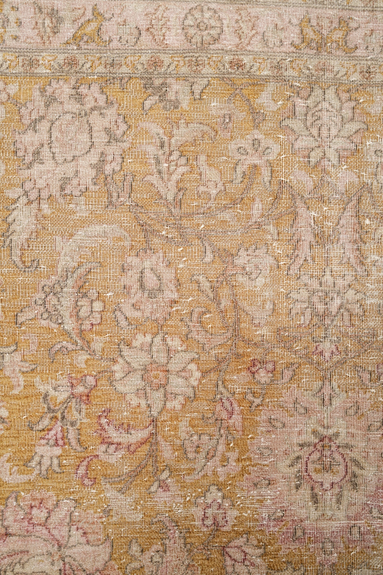 Vintage Kashmiri Floral Silk RUG 11' X 8'