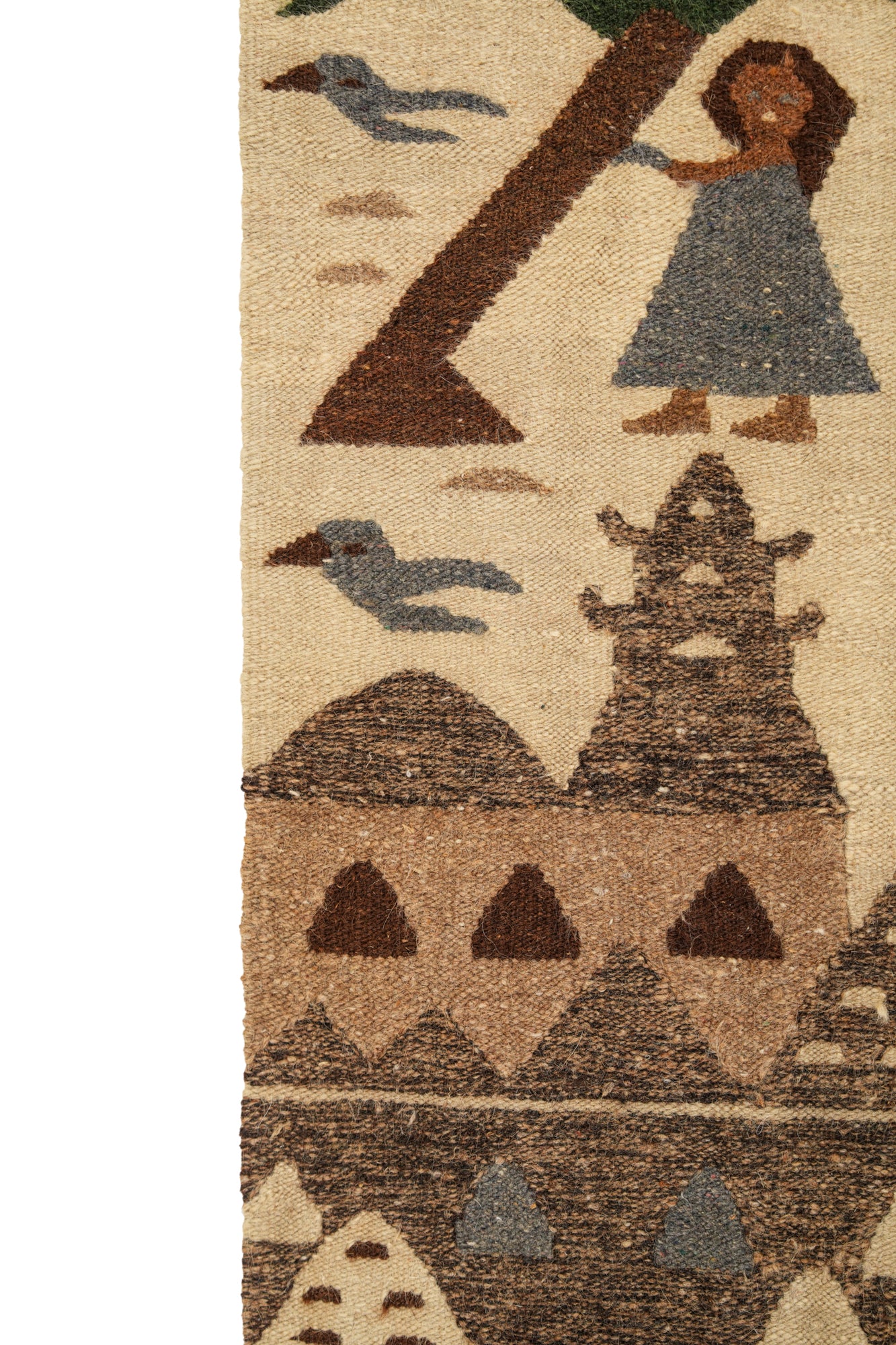 Vintage Egyptian Tapestry 4'4" X 2'6"