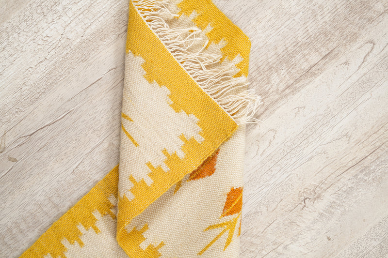 Vintage Scandinavian Decorative Textile 2'3" x 1'