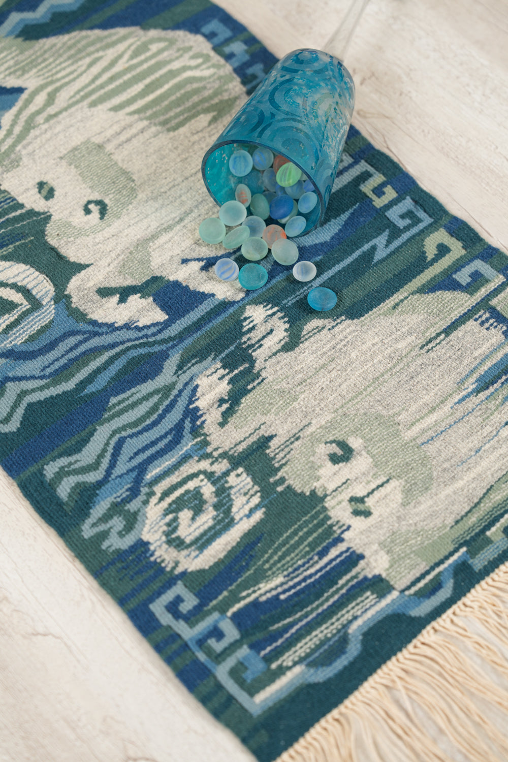 Vintage Scandinavian Tapestry kilim 2' x 1'2"
