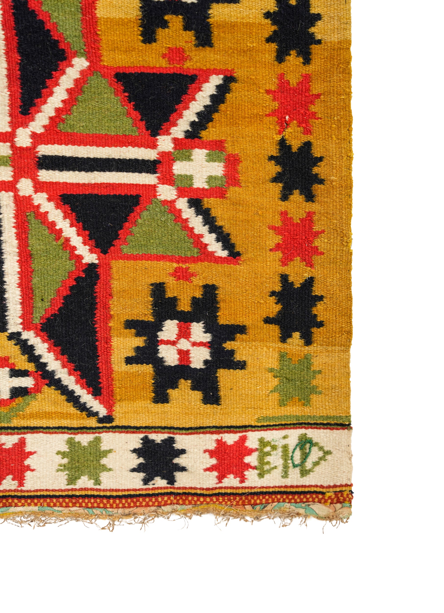 Antique Rollakan Swedish Textile 3'9" x 1'9"