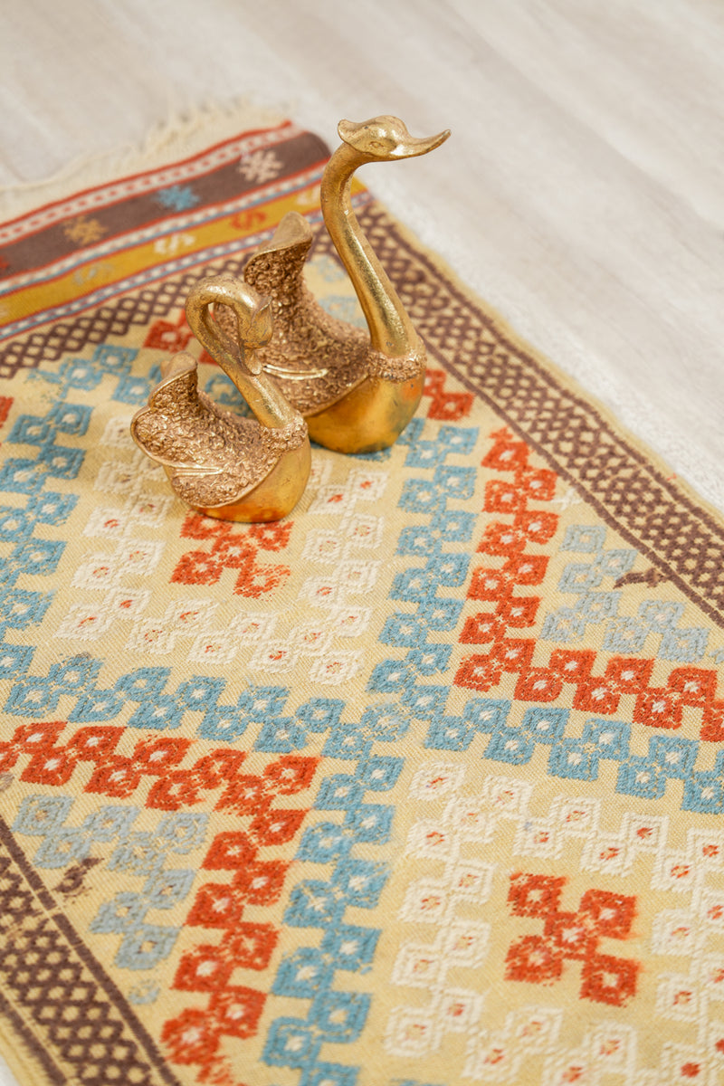 Vintage Turkish Cecim Kilim 3'2" x 2'