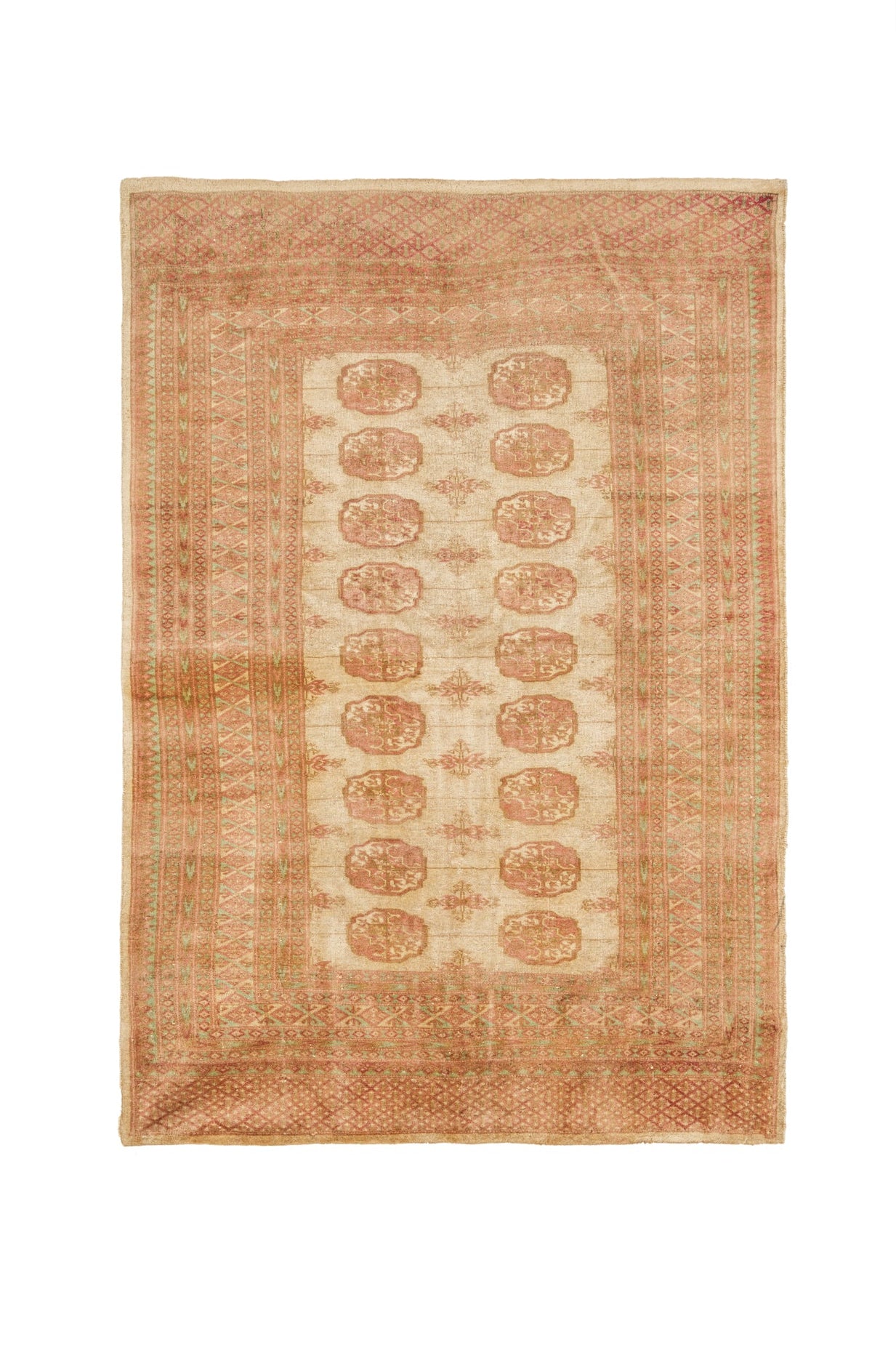 Vintage Kashmiri Bokhara Rug 6' x 4'2"