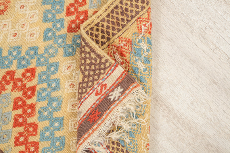 Vintage Turkish Cecim Kilim 3'2" x 2'