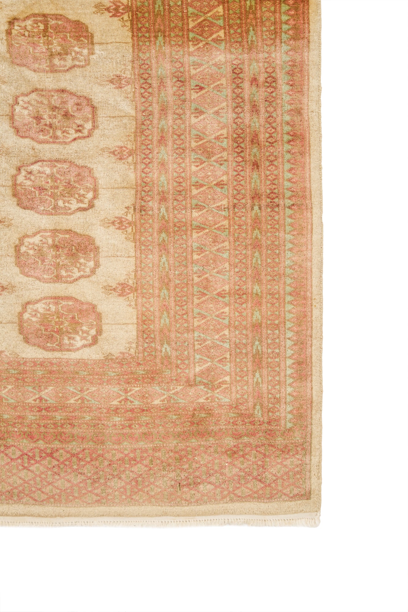 Vintage Kashmiri Bokhara Rug 6' x 4'2"