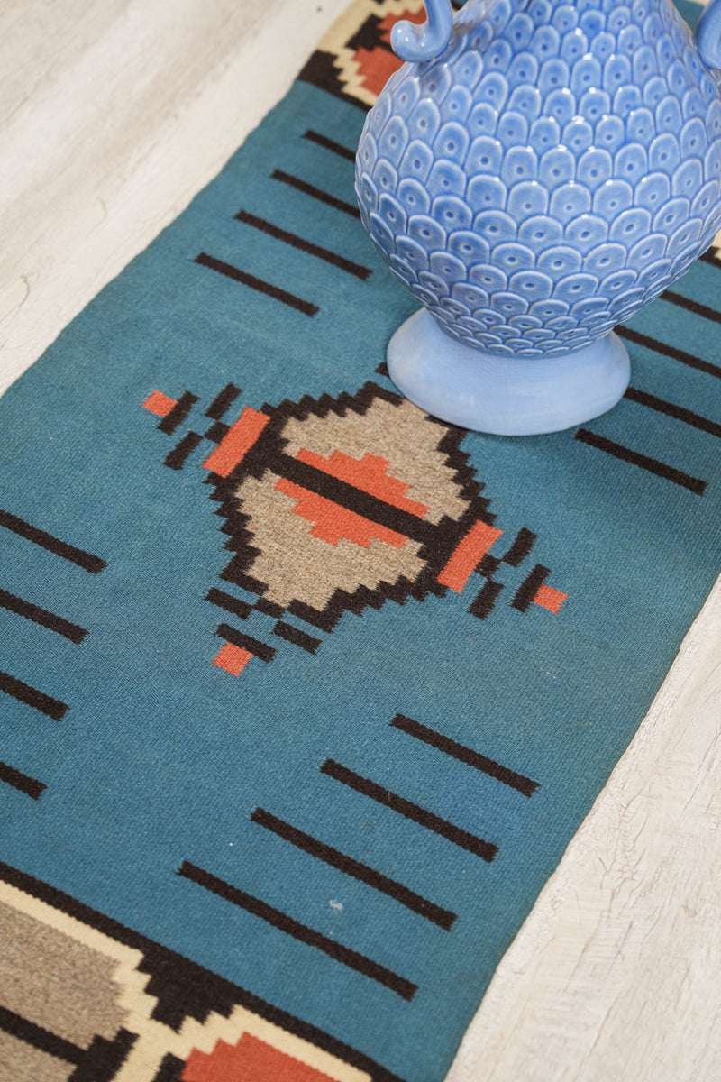 Vintage Scandinavian Textile 3'7" x 1'6"