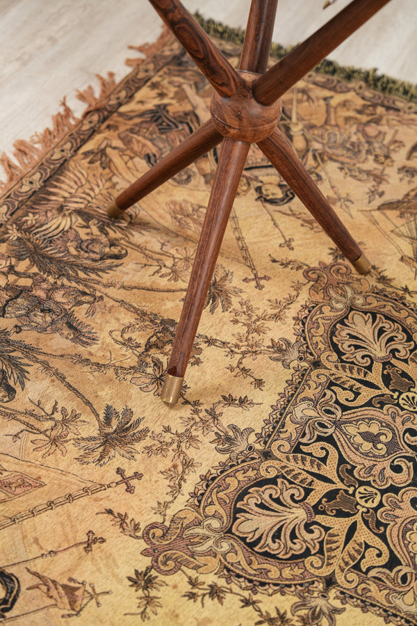 Vintage European Tapestry 5'3" x 5'3"