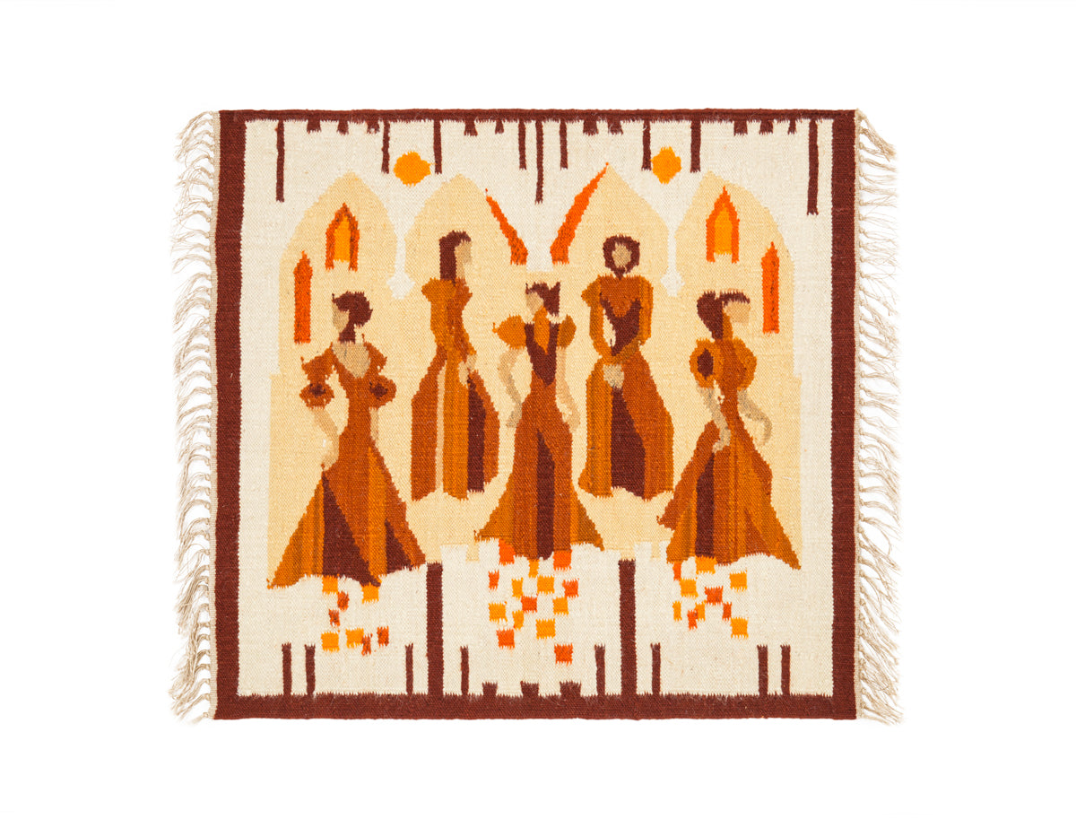 Vintage Polish Tapestry Kilim 2'8" x 2'6"