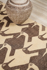 Vintage Scandinavian Bird Tapestry 5' x 3'10" (MC ESCHER STYLE)