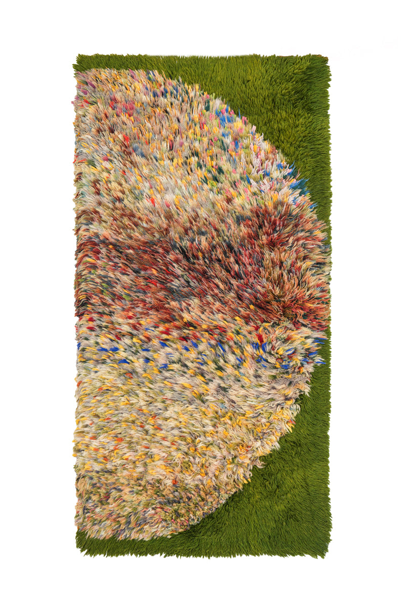 Vintage Scandinavian Rug 3'6" x 1'9"