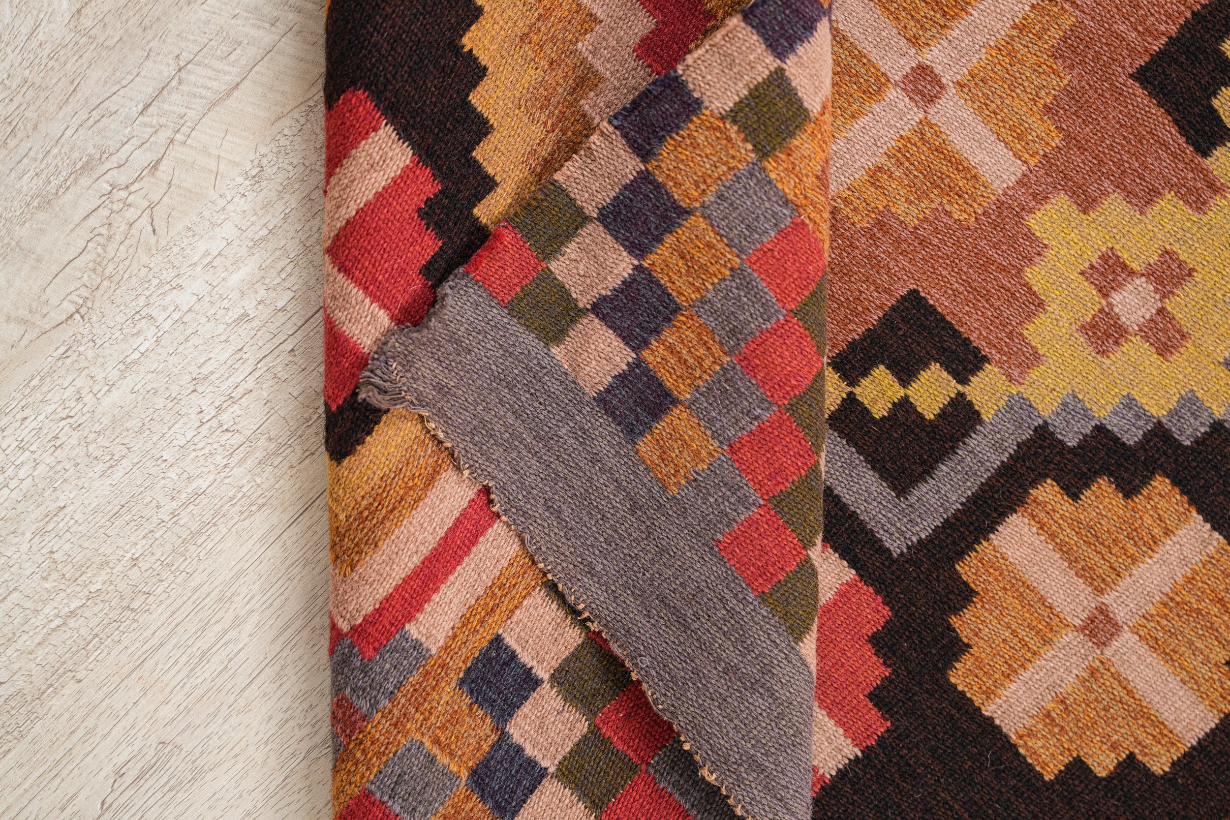 Antique Scandinavian Kilim Runner 8'10" x 2'2"