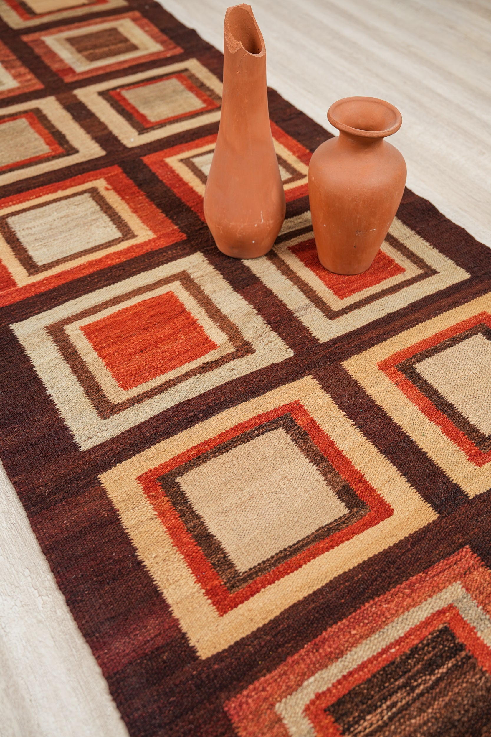 Vintage Afghan Kilim Runner 9'9" x 2'9"