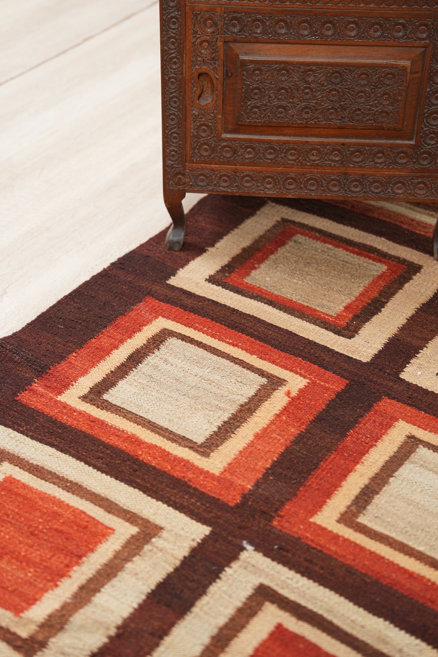 Vintage Afghan Kilim Runner 9'9" x 2'9"