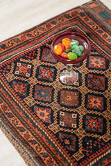 Antique Baloch Bag face Rug 2'4" x 2'3"
