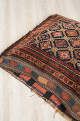 Antique Baloch Bag face Rug 2'4" x 2'3"