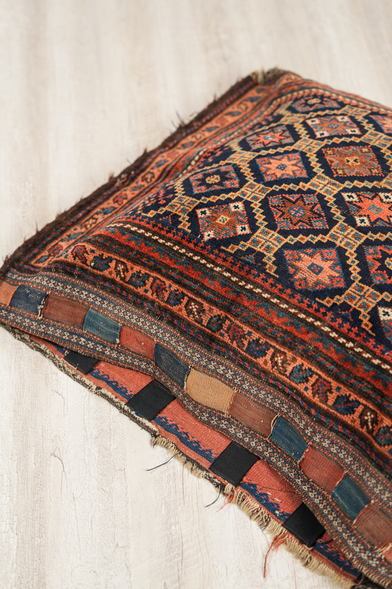 Antique Baloch Bag face Rug 2'4" x 2'3"