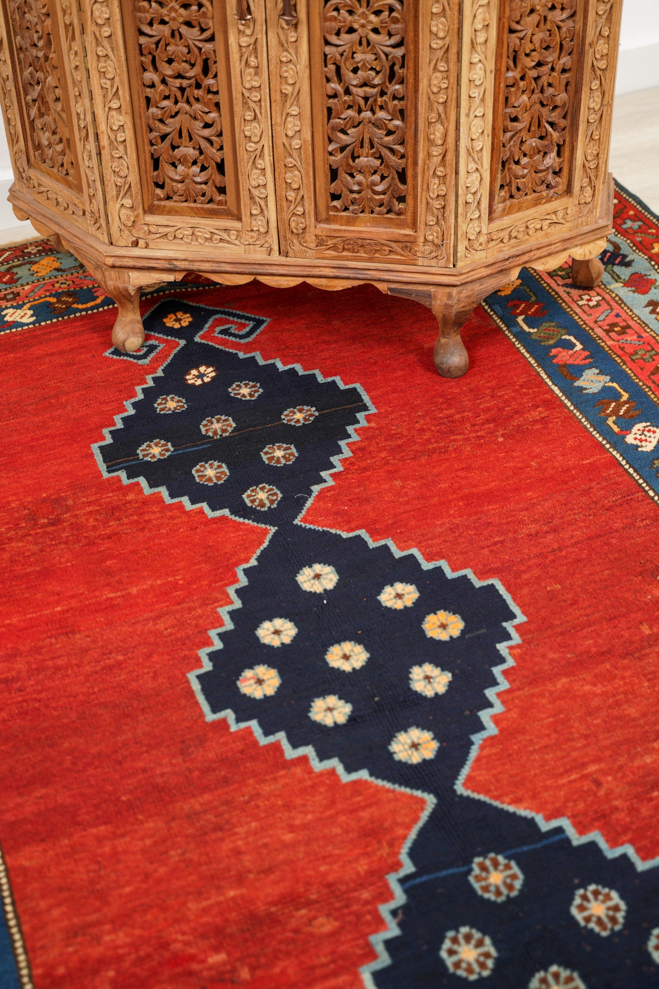 Antique Caucasian Kazak Rug 7'3" x '5"