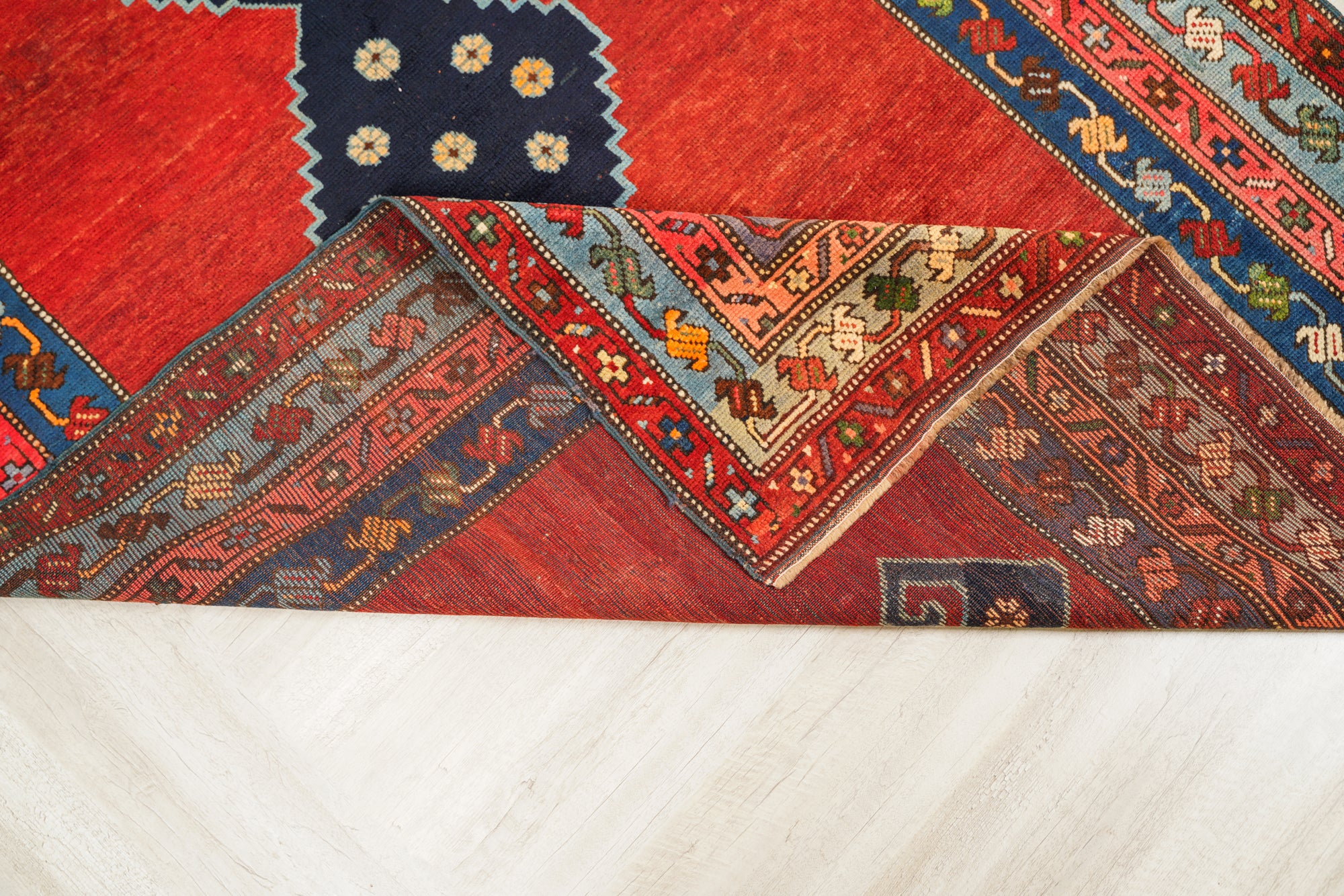 Antique Caucasian Kazak Rug 7'3" x '5"