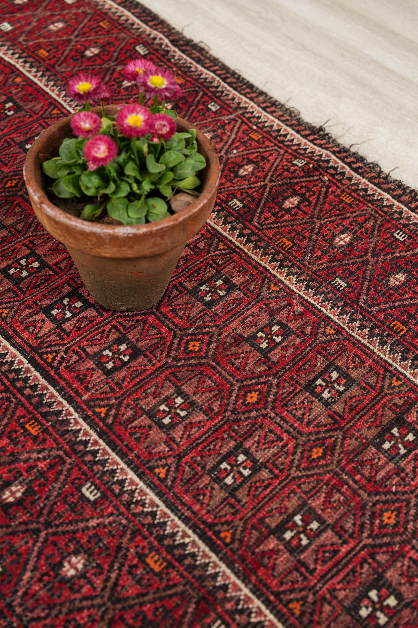 Vintage Turkmen Rug 5' x 2'8''