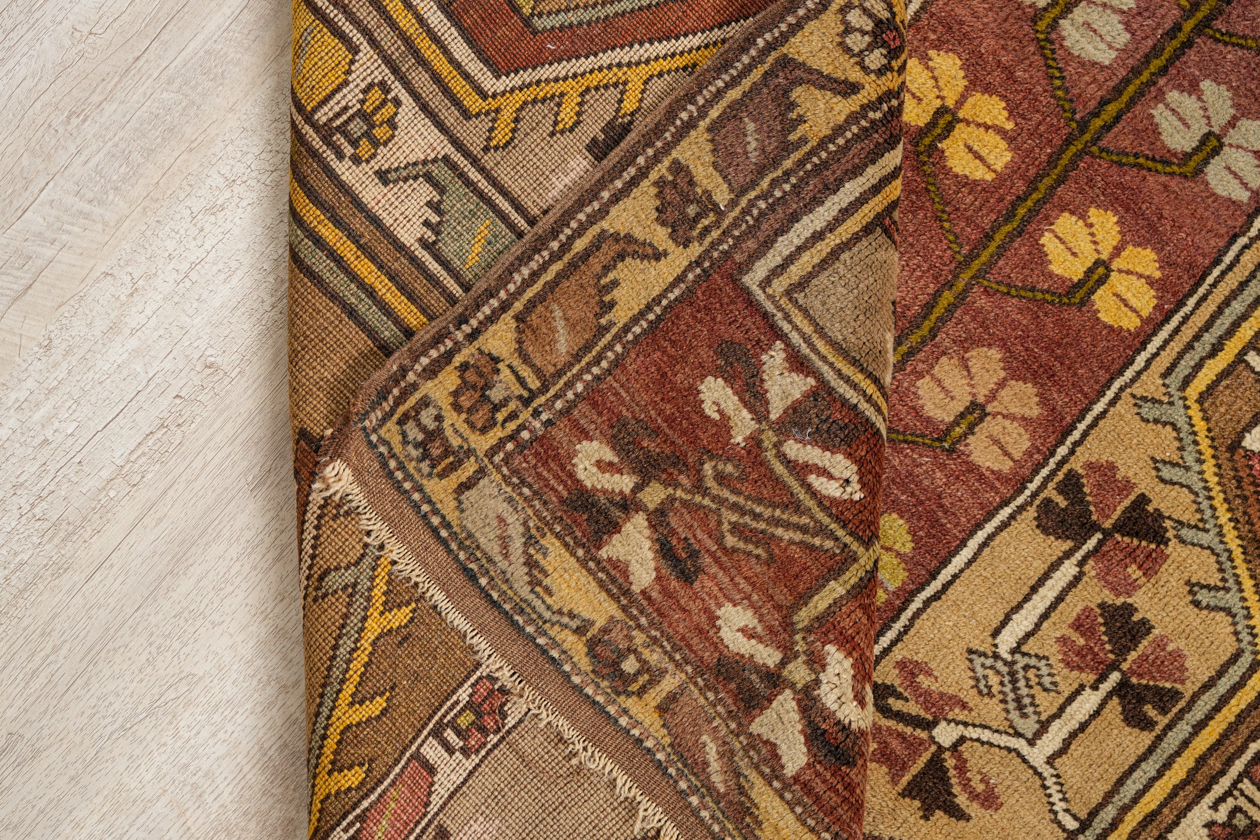 Vintage Turkish Milas Rug 7'1" x 4'1"