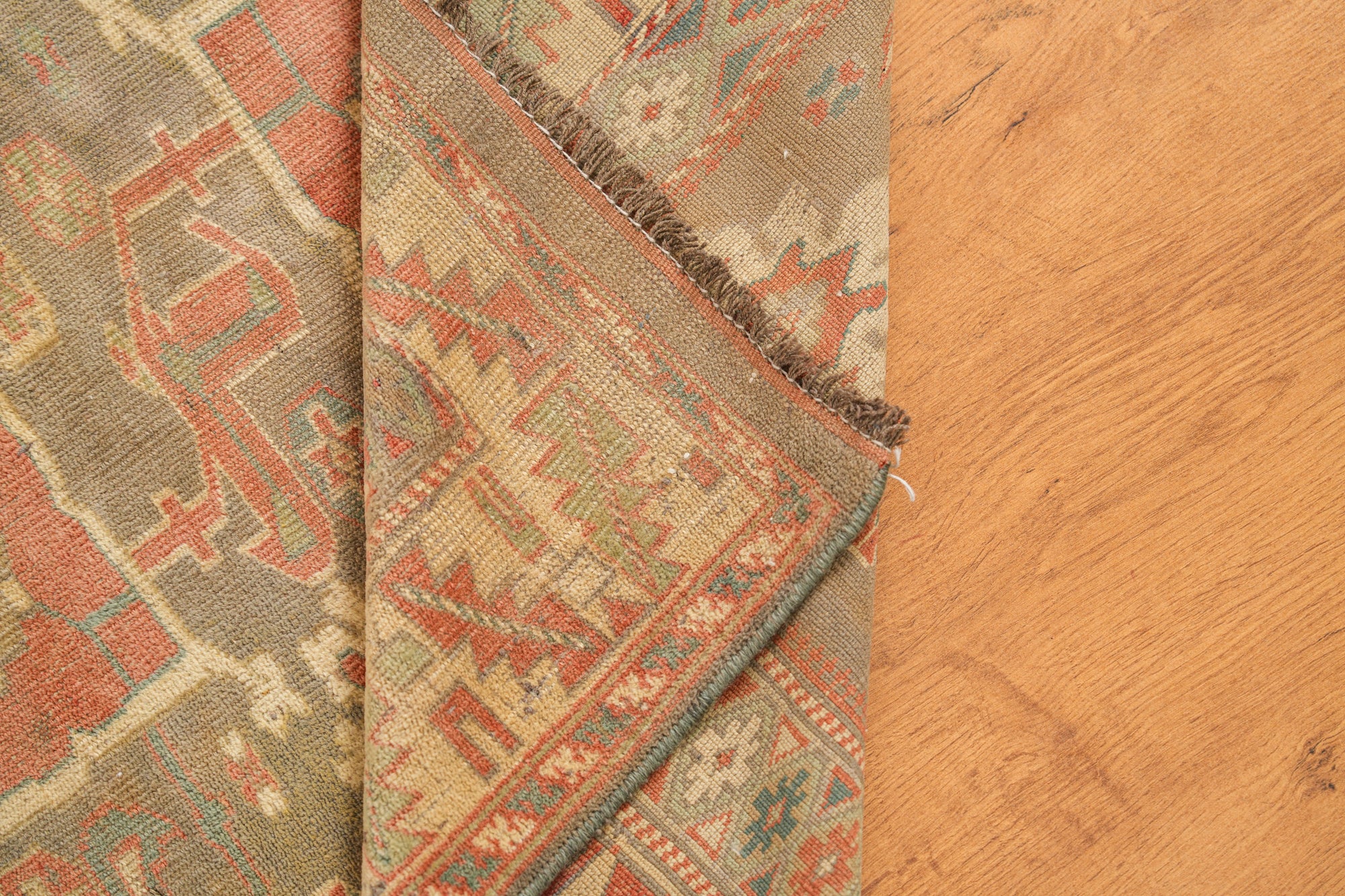 Vintage Kashmiri Rug 4'2" x 4'