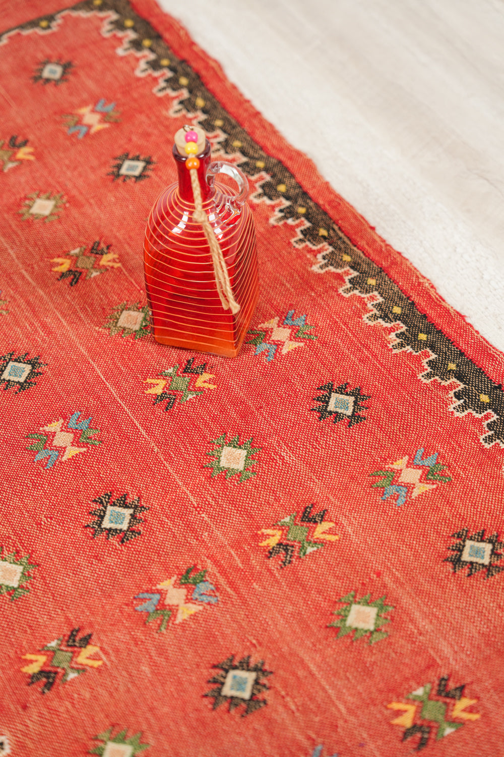 Vintage Moroccan Tribal Textile 4'6" x 1'10"