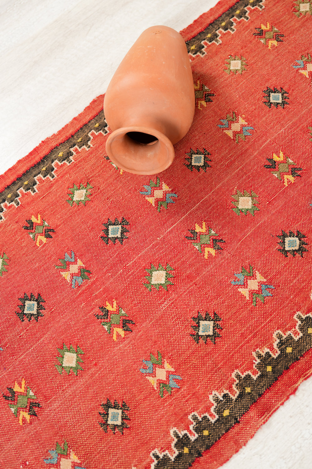 Vintage Moroccan Tribal Textile 4'6" x 1'10"