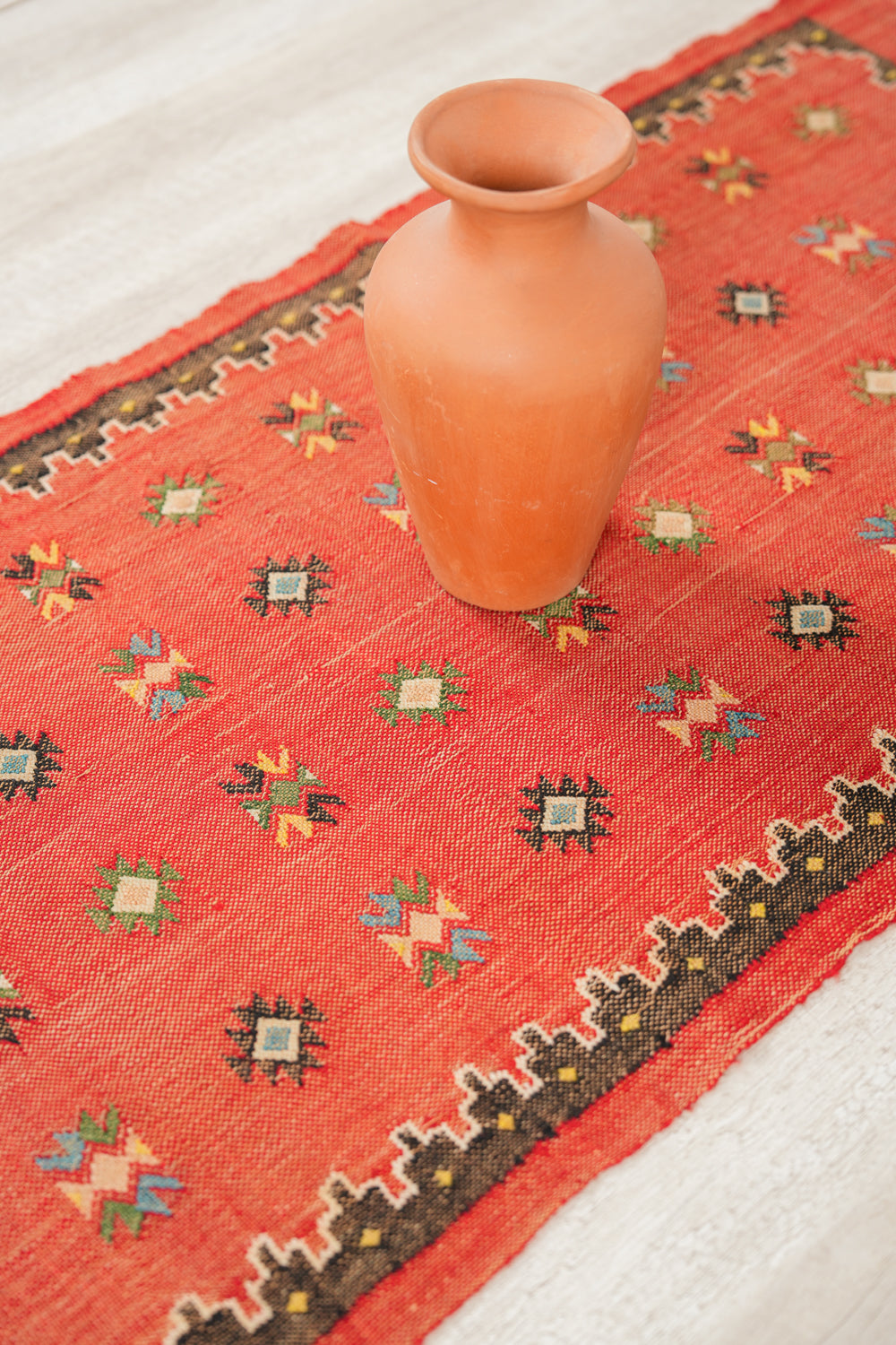 Vintage Moroccan Tribal Textile 4'6" x 1'10"