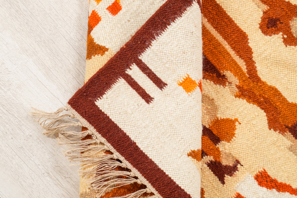Vintage Polish Tapestry Kilim 2'8" x 2'6"