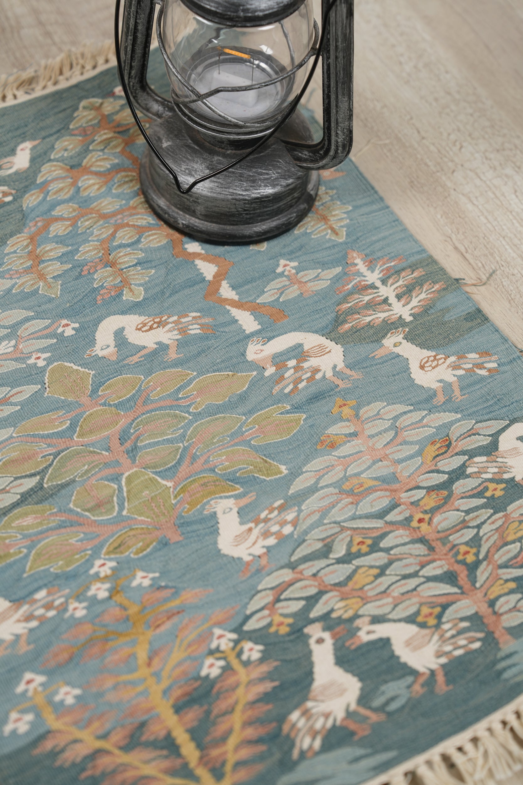 Vintage Egyptian Wissa Wassef Tapestry 1'8" x 1'3"