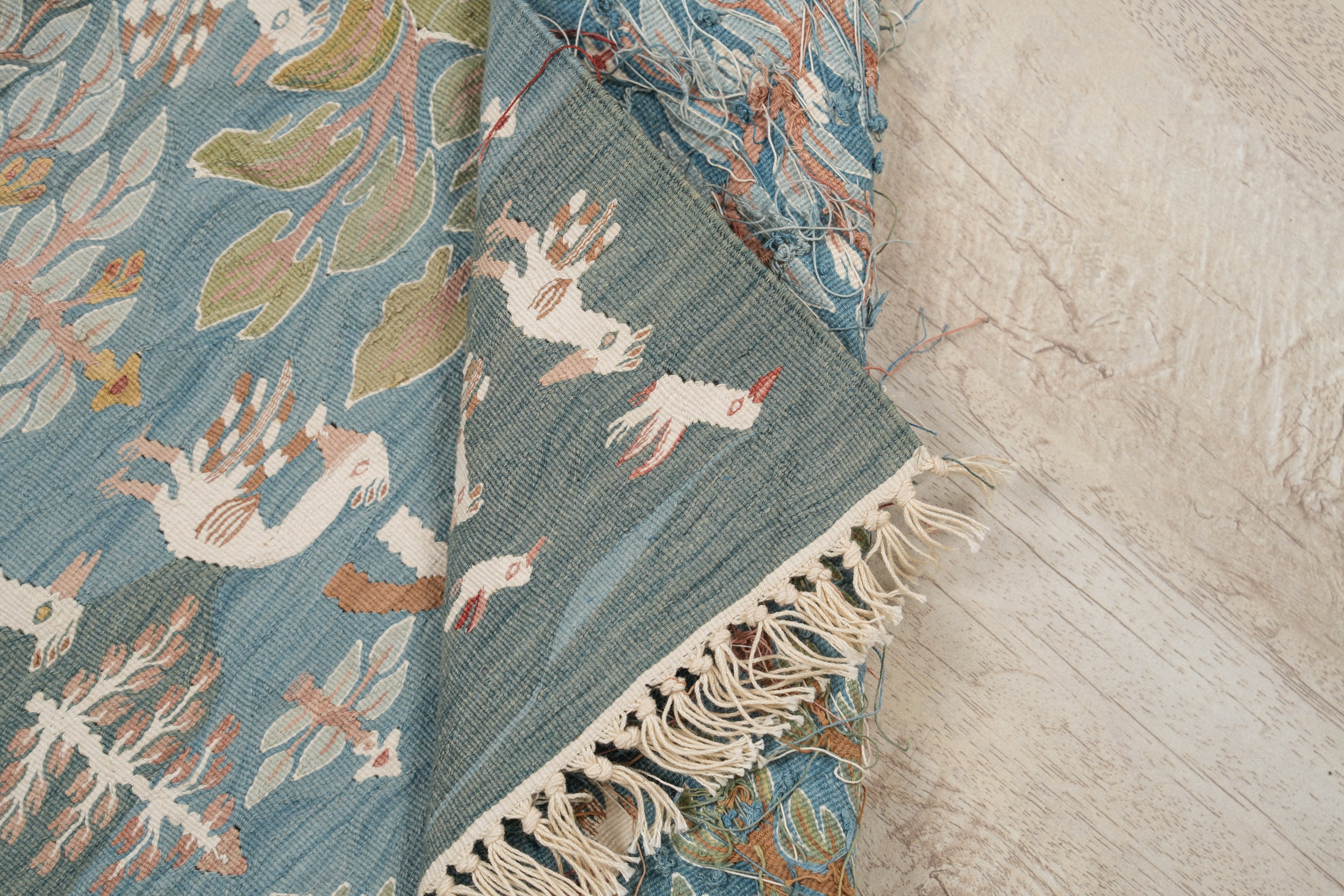 Vintage Egyptian Wissa Wassef Tapestry 1'8" x 1'3"