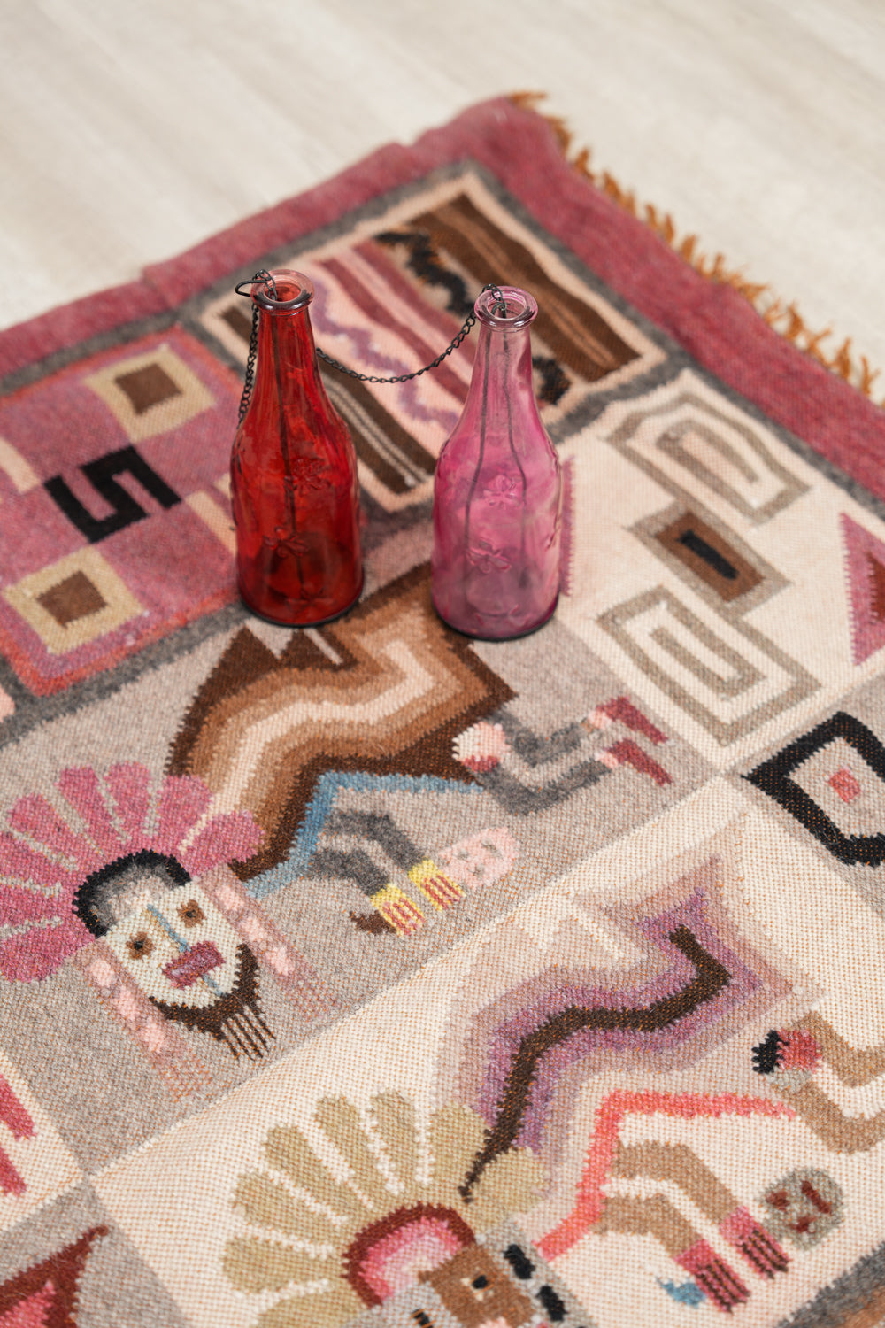 Vintage Peruvian Kilim 4'5" x 3'7"