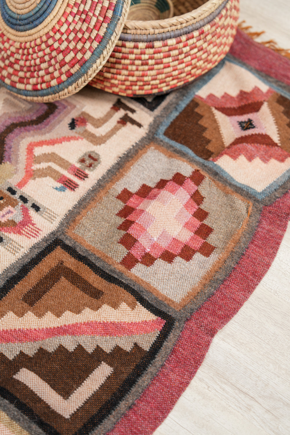 Vintage Peruvian Kilim 4'5" x 3'7"
