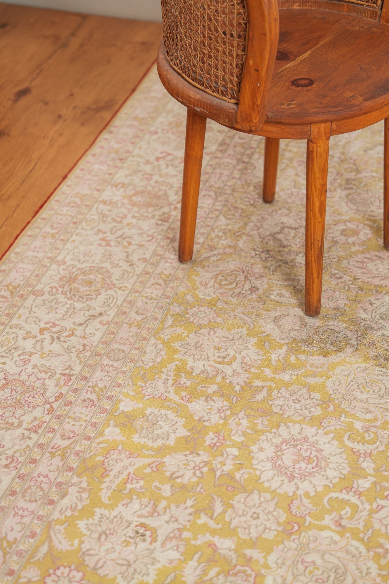 Vintage Kashmiri Floral Silk RUG 11' X 8'