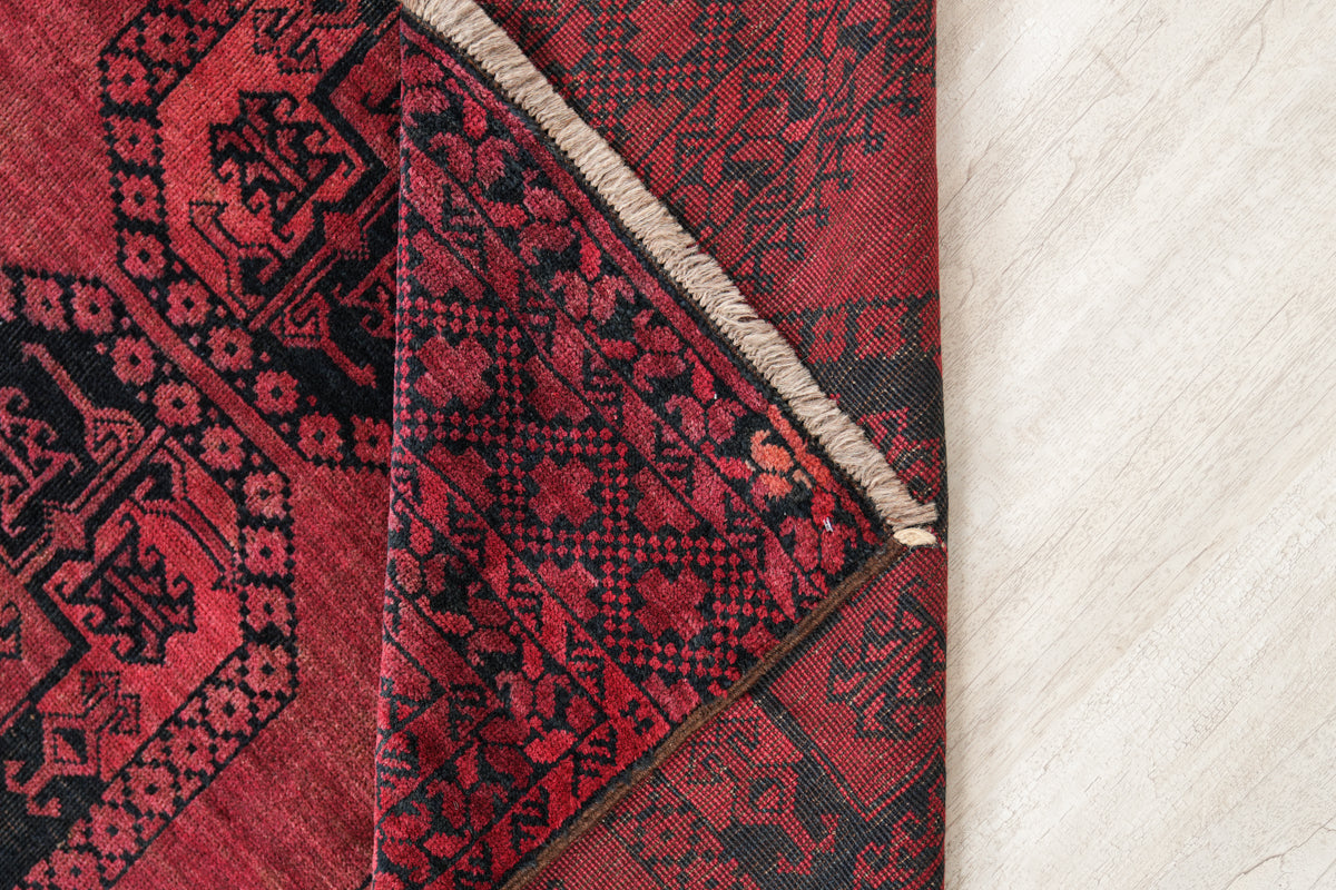 Vintage Turkmen Ersari Rug 12'2" x 6'