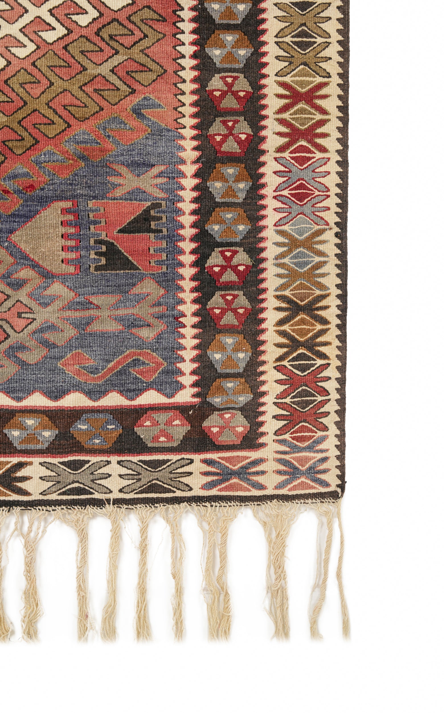 Vintage Turkish Konya Kilim 5'7" x 3'5"