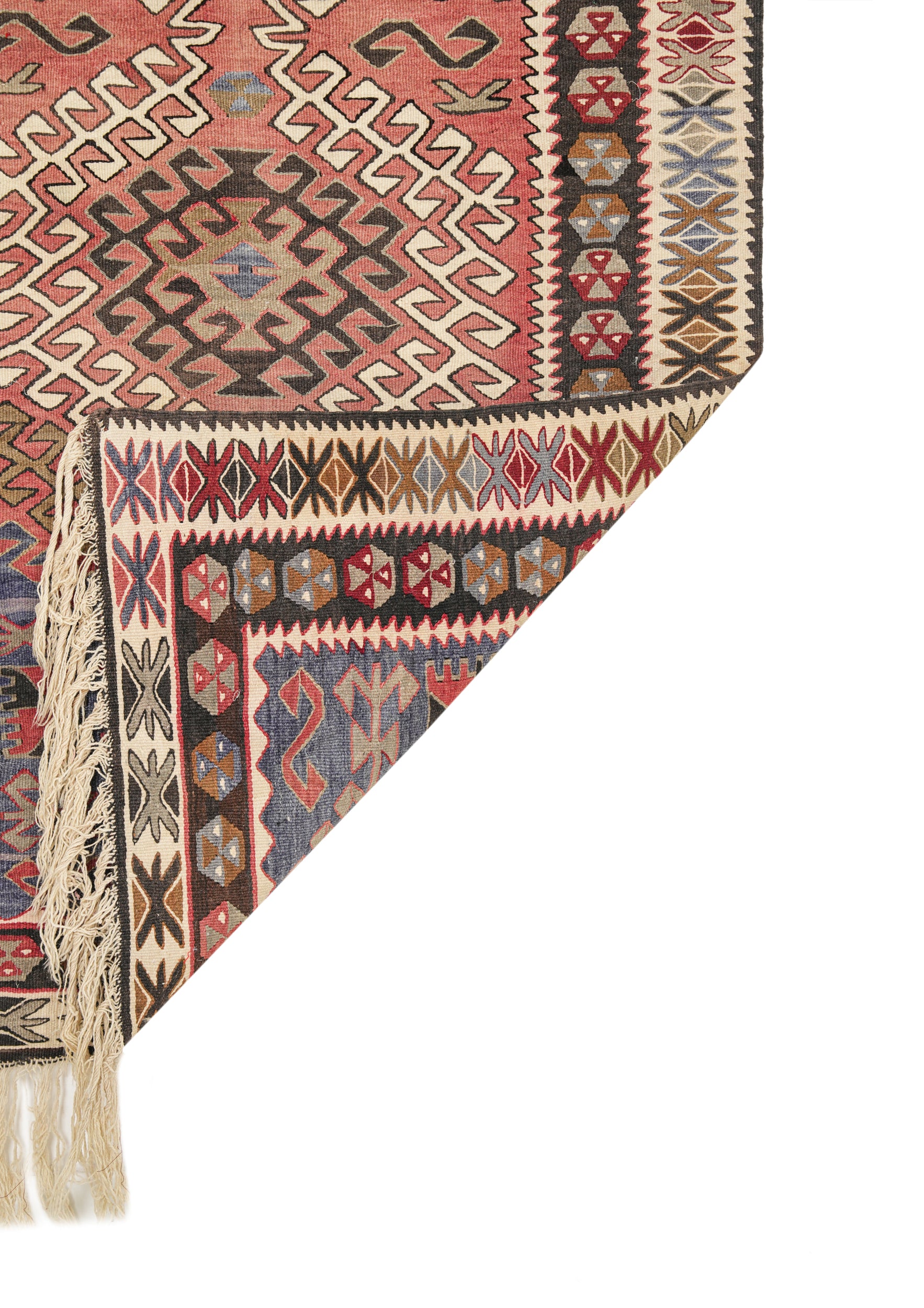 Vintage Turkish Konya Kilim 5'7" x 3'5"