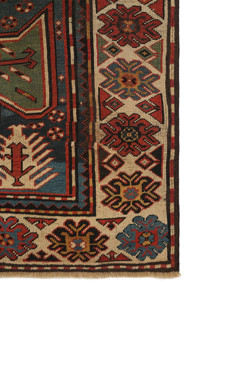 Antique Caucasian Sewan Kazak Rug 7' x 4'2"