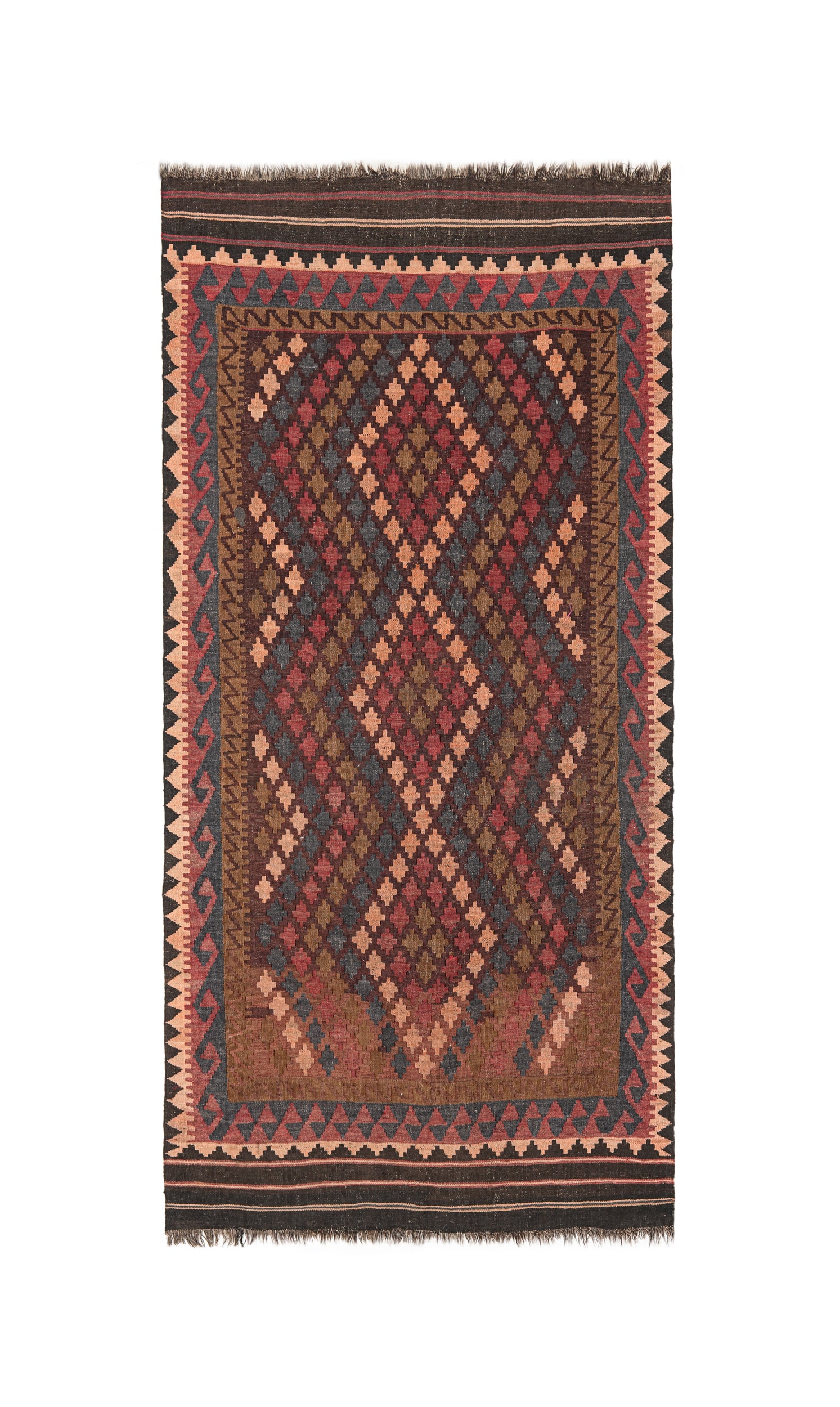 Vintage Afghan Maimana Kilim 7' X 3'5"