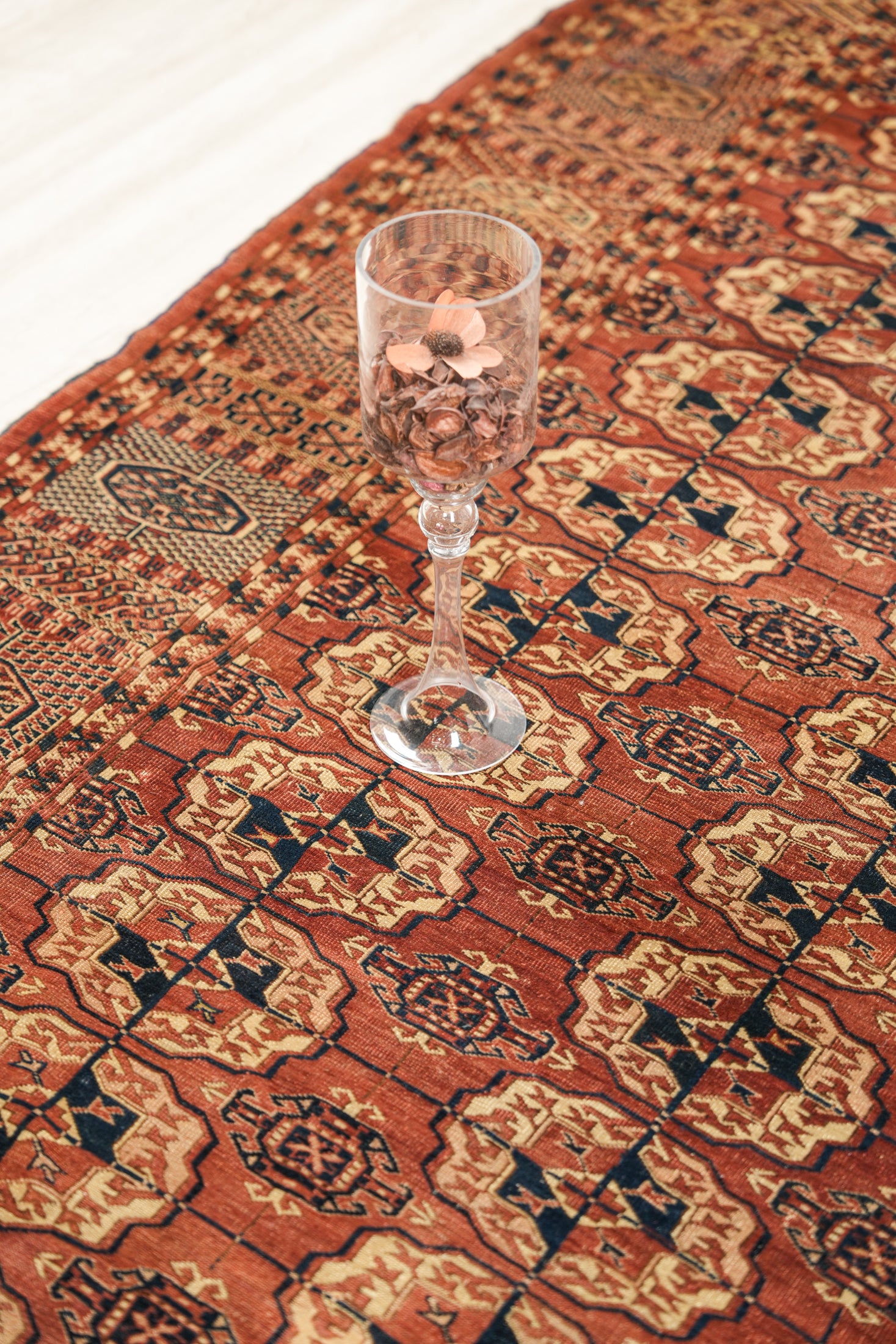 Antique Turkmen Bokhara Rug 10'6" x 7'7"